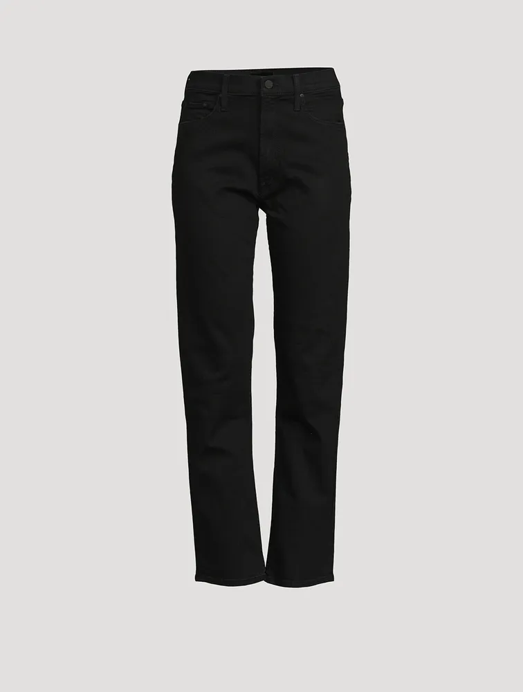 Rider High-Waisted Straight-Leg Jeans