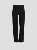 Rider High-Waisted Straight-Leg Jeans