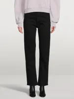 Rider High-Waisted Straight-Leg Jeans