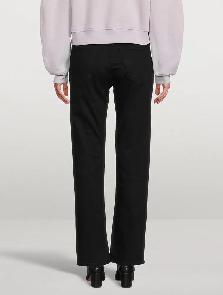 Rider High-Waisted Straight-Leg Jeans