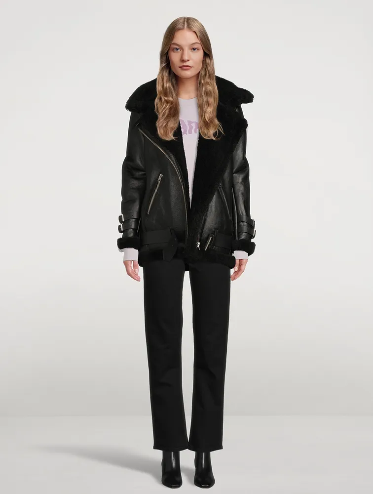 Rider High-Waisted Straight-Leg Jeans