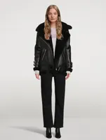 Rider High-Waisted Straight-Leg Jeans