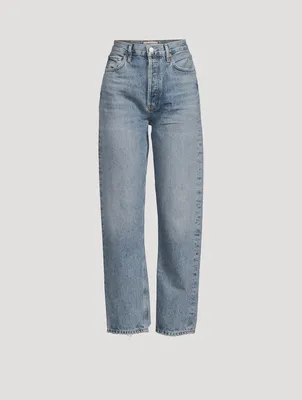 90s Pinch Waist Straight Jeans