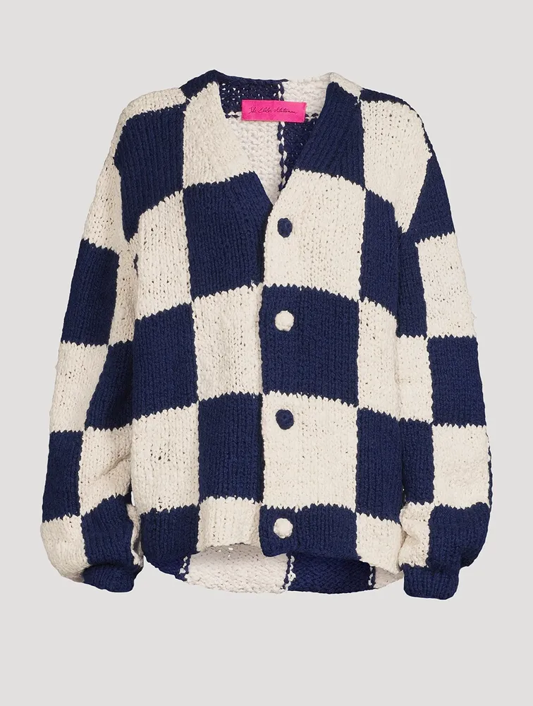 Jacquard Square Cardigan