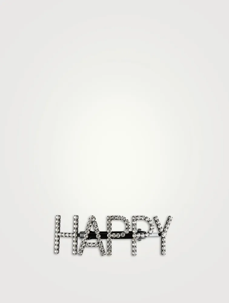 Happy Crystal Giant Hair Pin