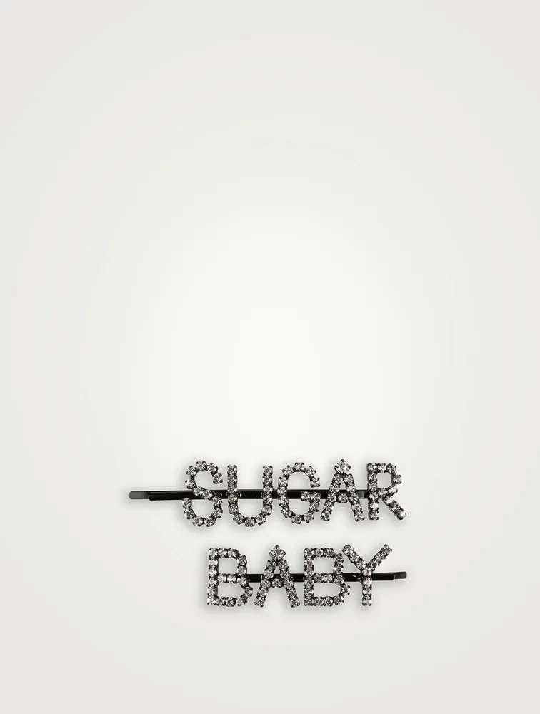 Set of Two Sugar Baby Crystal Hair Pins