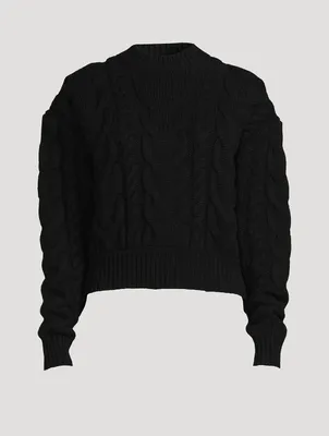 Wool Cable-Knit Sweater