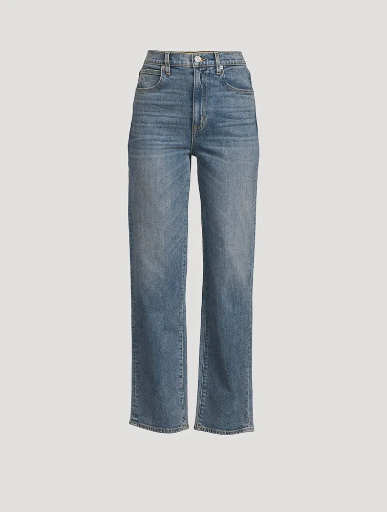 London High-Waisted Straight-Leg Jeans