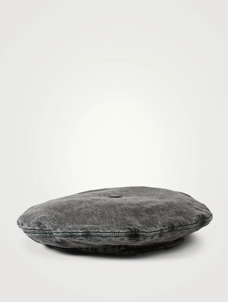 Denim Beret Hat