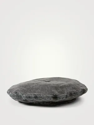 Denim Beret Hat
