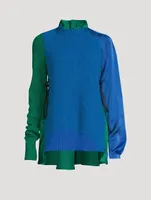 Wool And Satin Sweater