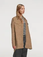 Bouclé Shirt Jacket