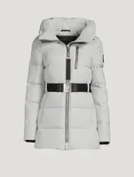 Maligne Hooded Down Parka With Belt