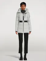 Maligne Hooded Down Parka With Belt