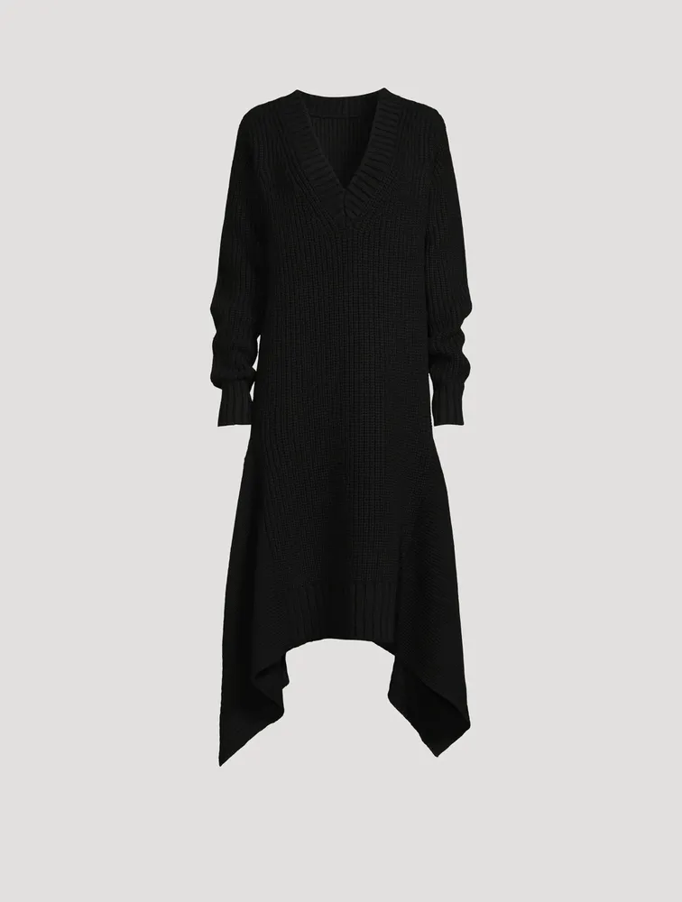 Wool Knit Midi Dress