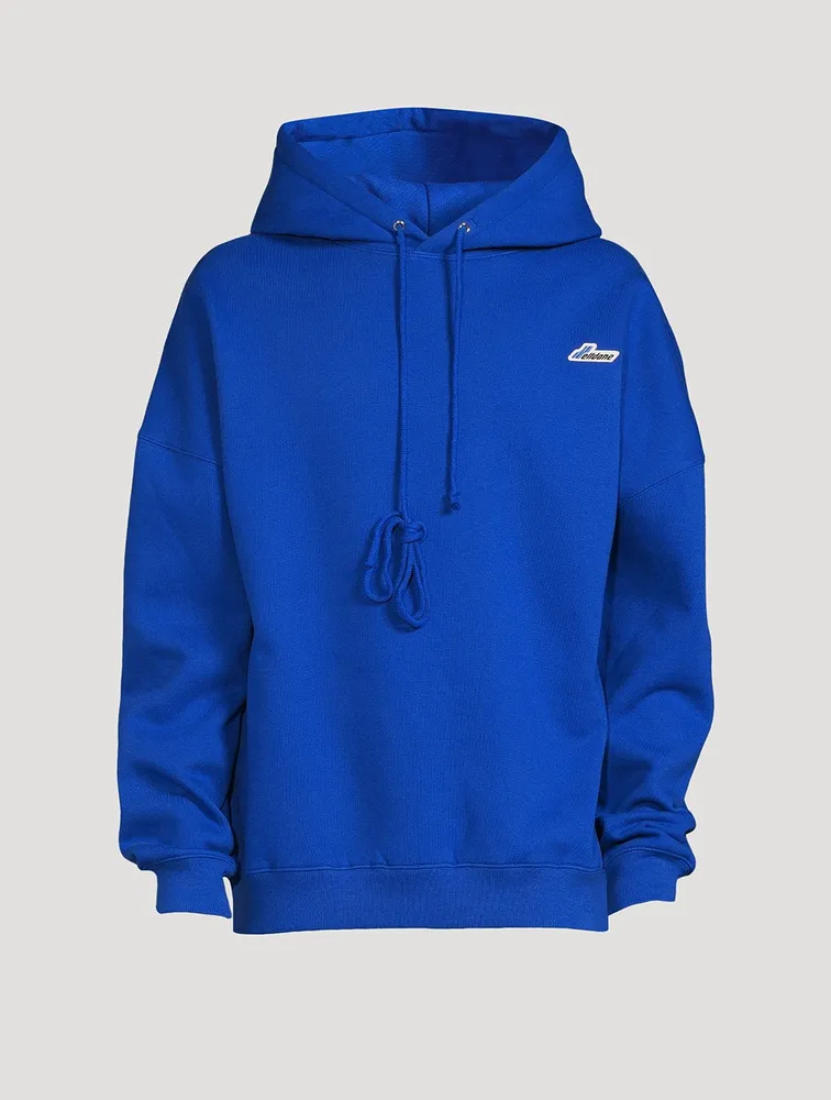 Cotton-Blend Hoodie With Logo Embroidery
