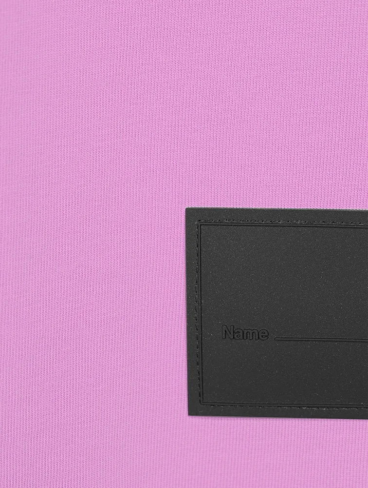 Hand-Bleached T-Shirt With Iridescent Logo