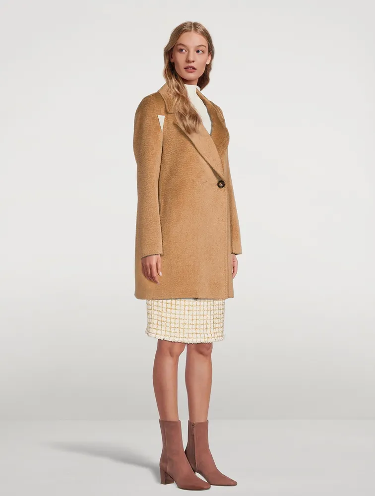 Baby Suri Alpaca And Wool Car Coat