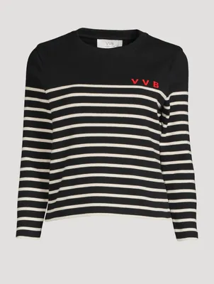 Long-Sleeve T-Shirt Striped Print