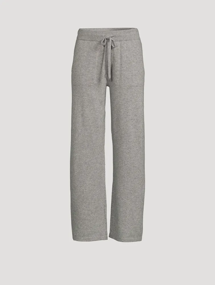 Cashmere Wide-Leg Joggers