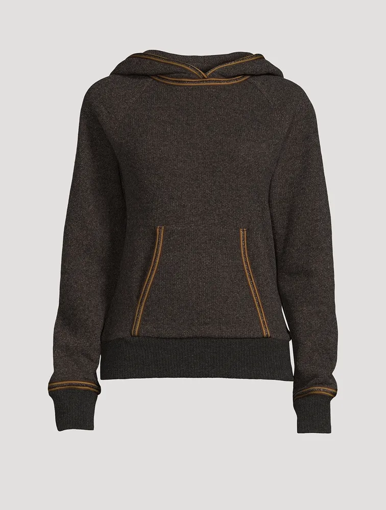 Tipped Hooded Sweater