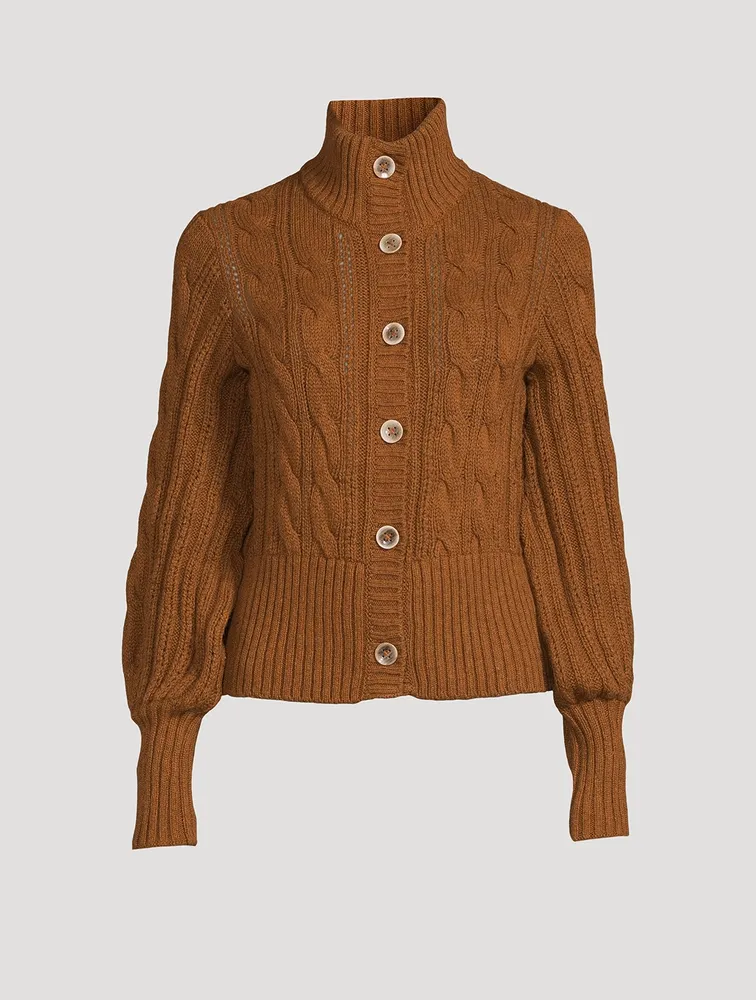 Cable-Knit Cardigan
