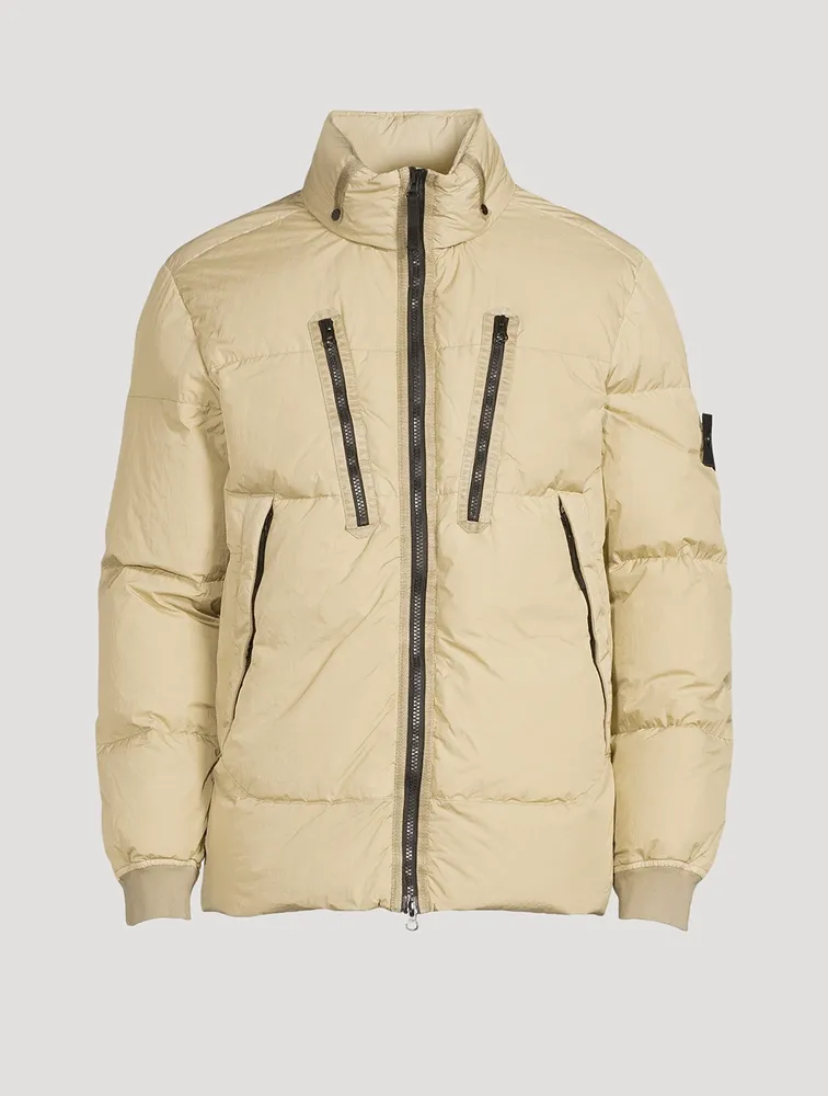 Garment-Dyed Crinkle Down-TC Jacket