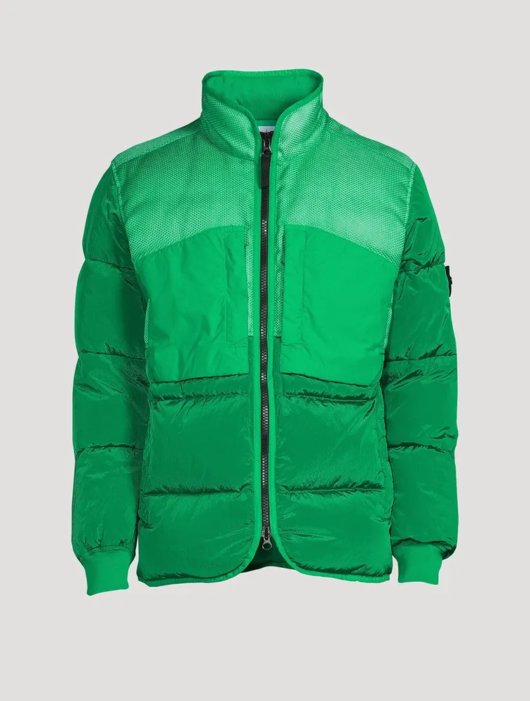 Modified Panama Nylon Mix Down Jacket