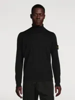 Light Pure Wool Turtleneck Sweater
