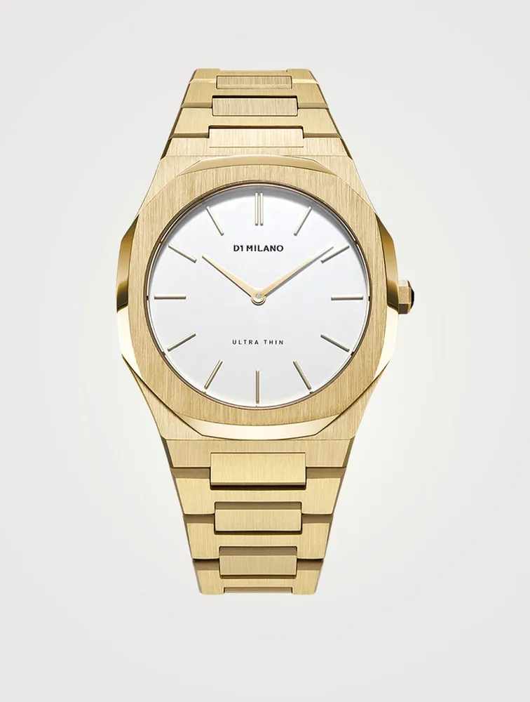 Ultra Thin Stainless Steel Bracelet Watch