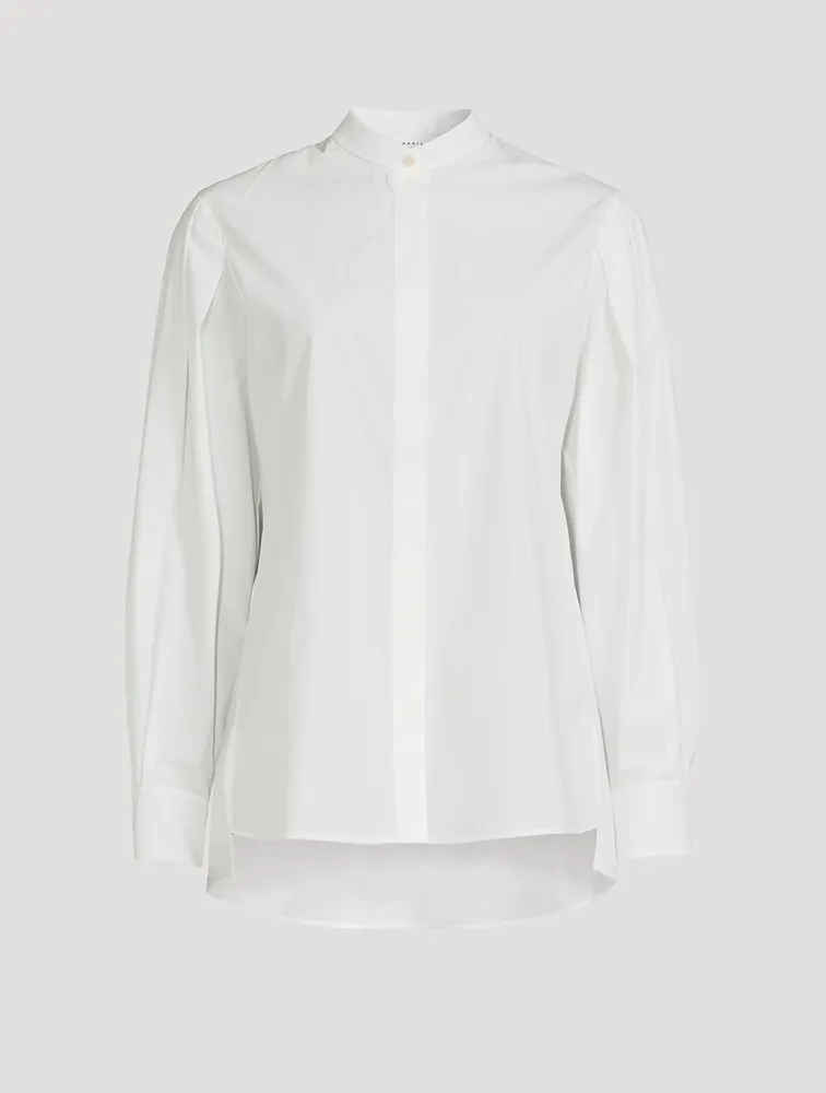 Puff-Sleeve Cotton Shirt
