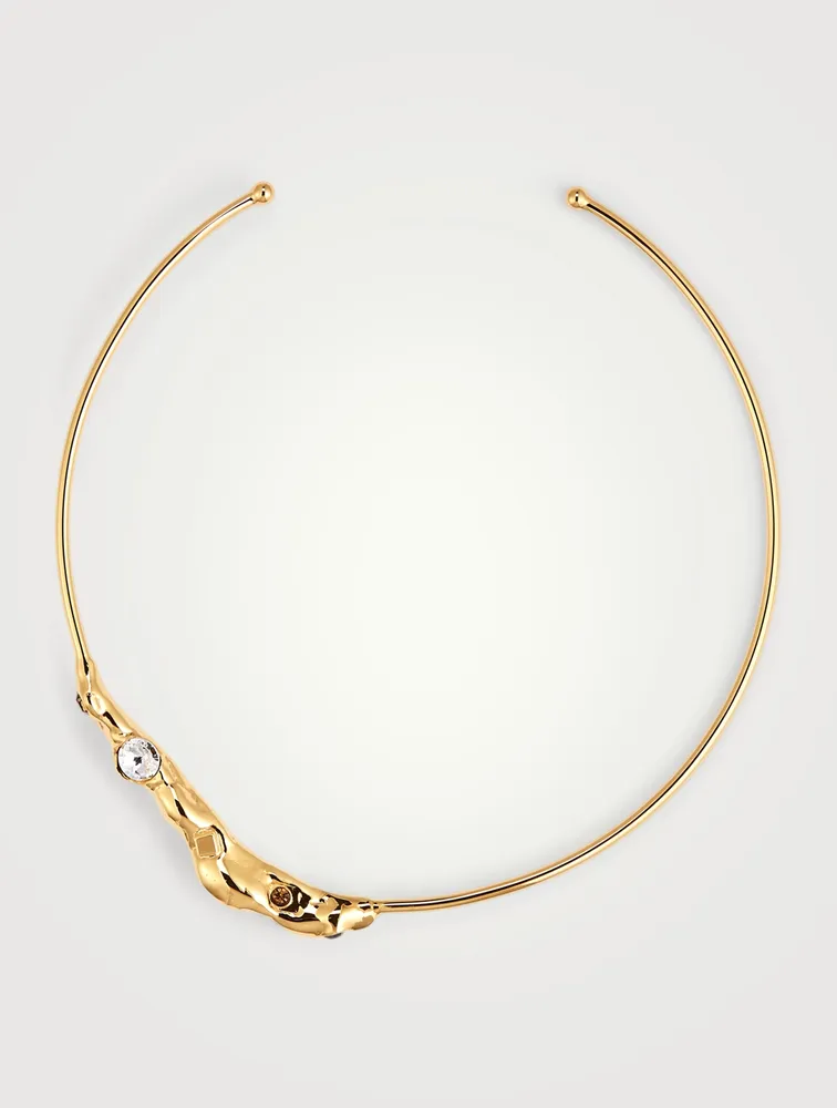 Collar Necklace With Crystals