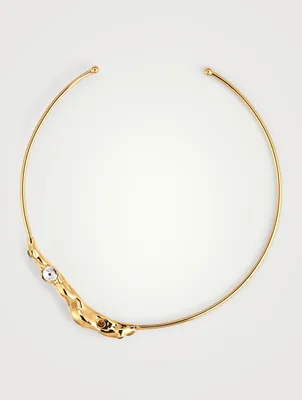 Collar Necklace With Crystals