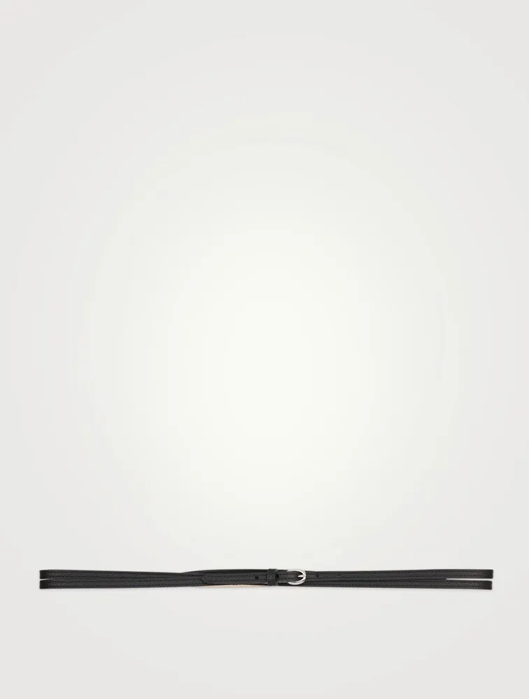La Malicieuse Leather Double Tour Belt