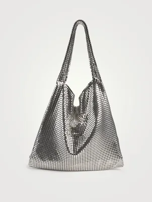 Metallic Mesh Hobo Bag
