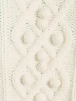 Mixed Cable-Knit Wool And Cashmere Sweater