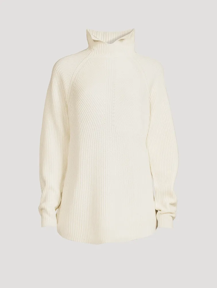 Moving Rib Cashmere Turtleneck Sweater