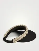 Cobra Visor With Glass Rhinestones