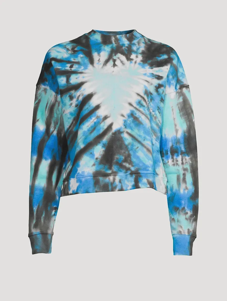 Modum Sweatshirt Heart Tie-Dye Print