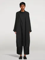 Extra-Wide Sloped Shoulder Raincoat