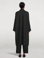 Extra-Wide Sloped Shoulder Raincoat
