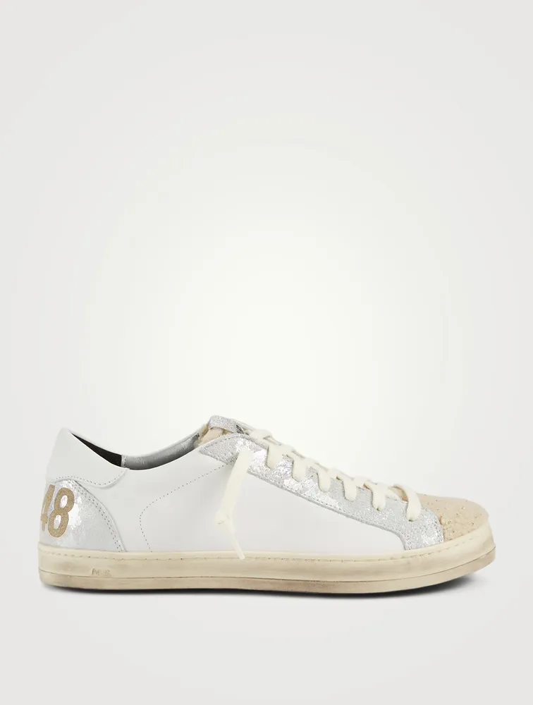 John Leather And Teddy Sneakers