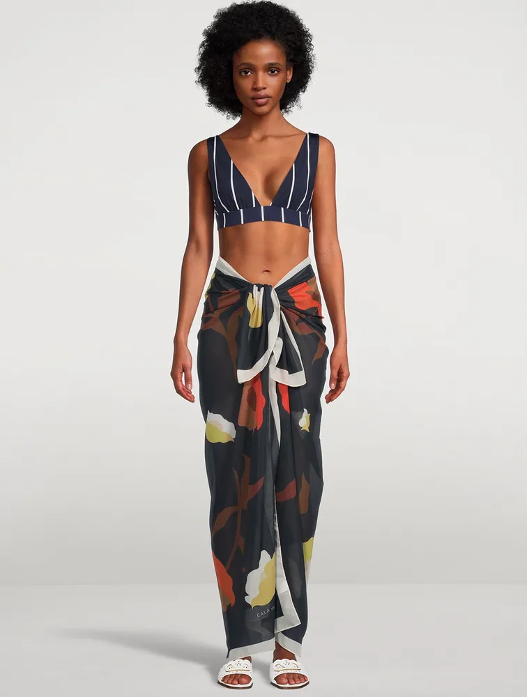 Amelia Recycled Polyester Printed Sarong