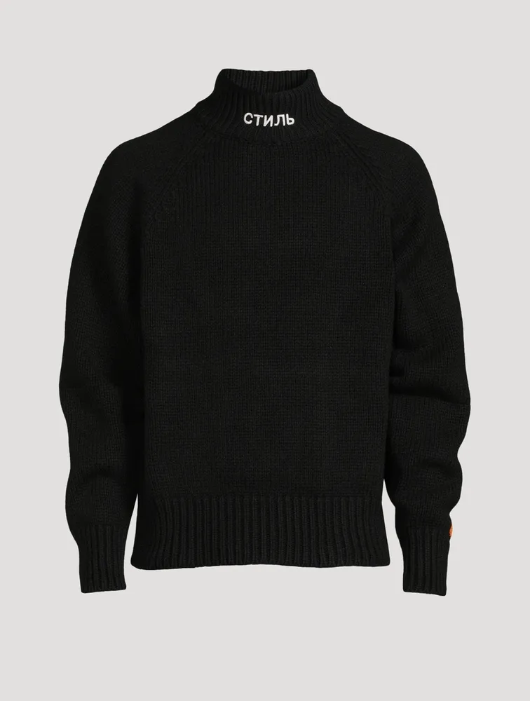 Wool-Blend Turtleneck Sweater