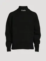 Wool-Blend Turtleneck Sweater