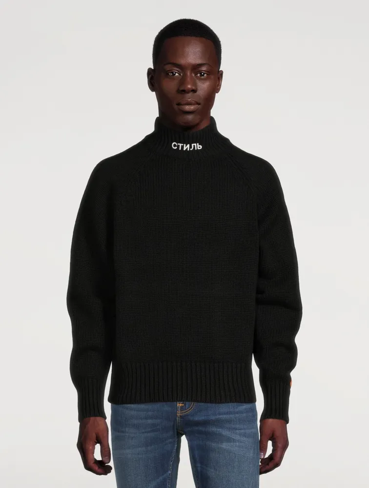 Wool-Blend Turtleneck Sweater