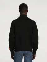Wool-Blend Turtleneck Sweater