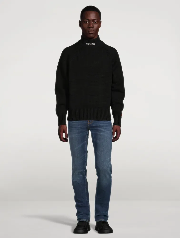 Wool-Blend Turtleneck Sweater