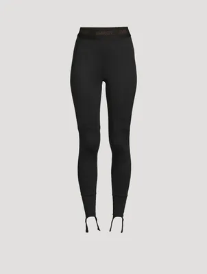 Scuba Leggings With Logo Band