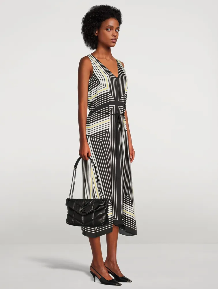 Silk Sleeveless Midi Dress
